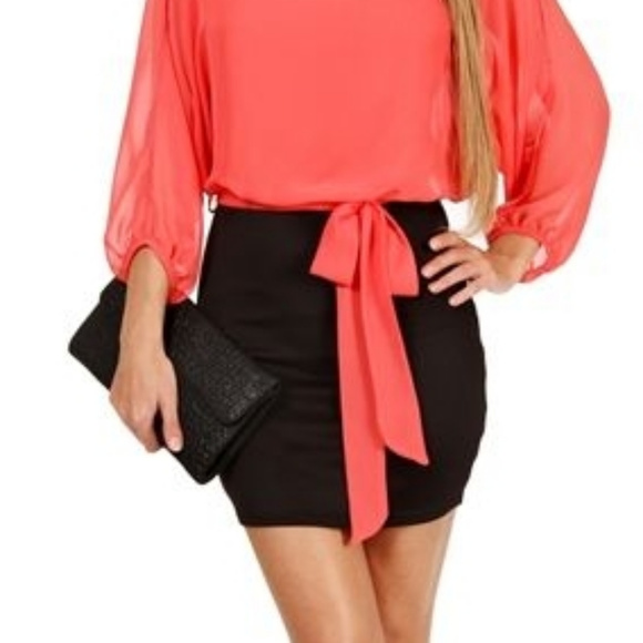 Colorblock Bodycon Mini - Picture 2 of 6